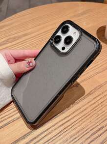 撞色框透明手機殼相容於 iPhone 15/15Pro/15Plus/15Promax - 黑色 - 查看 6