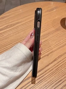 撞色框透明手機殼相容於 iPhone 15/15Pro/15Plus/15Promax - 黑色 - 查看 7