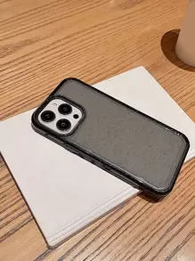 撞色框透明手機殼相容於 iPhone 15/15Pro/15Plus/15Promax - 黑色 - 查看 8