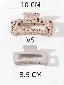 3 cái Splash Ink Print Claw Tóc - Nhiều màu - Xem 4