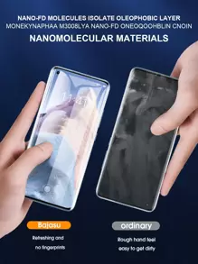 3 件装水凝胶全覆盖软屏幕保护膜，兼容三星全覆盖，易于安装，高清清晰，无气泡，防刮擦和防碎钢化玻璃屏幕保护膜，超高清礼物，适合生日/复活节/总统日/圣诞节/家人/朋友/男孩/女朋友 - 無色 - 查看 7