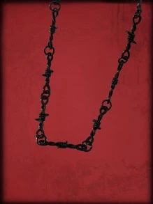 ROMWE Grunge Punk Collar Decorativo Para Hombre Con Torsión - Negro - Ver 2