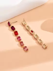 Bông tai thả trang trí Rhinestone - Nhiều màu - Xem 2