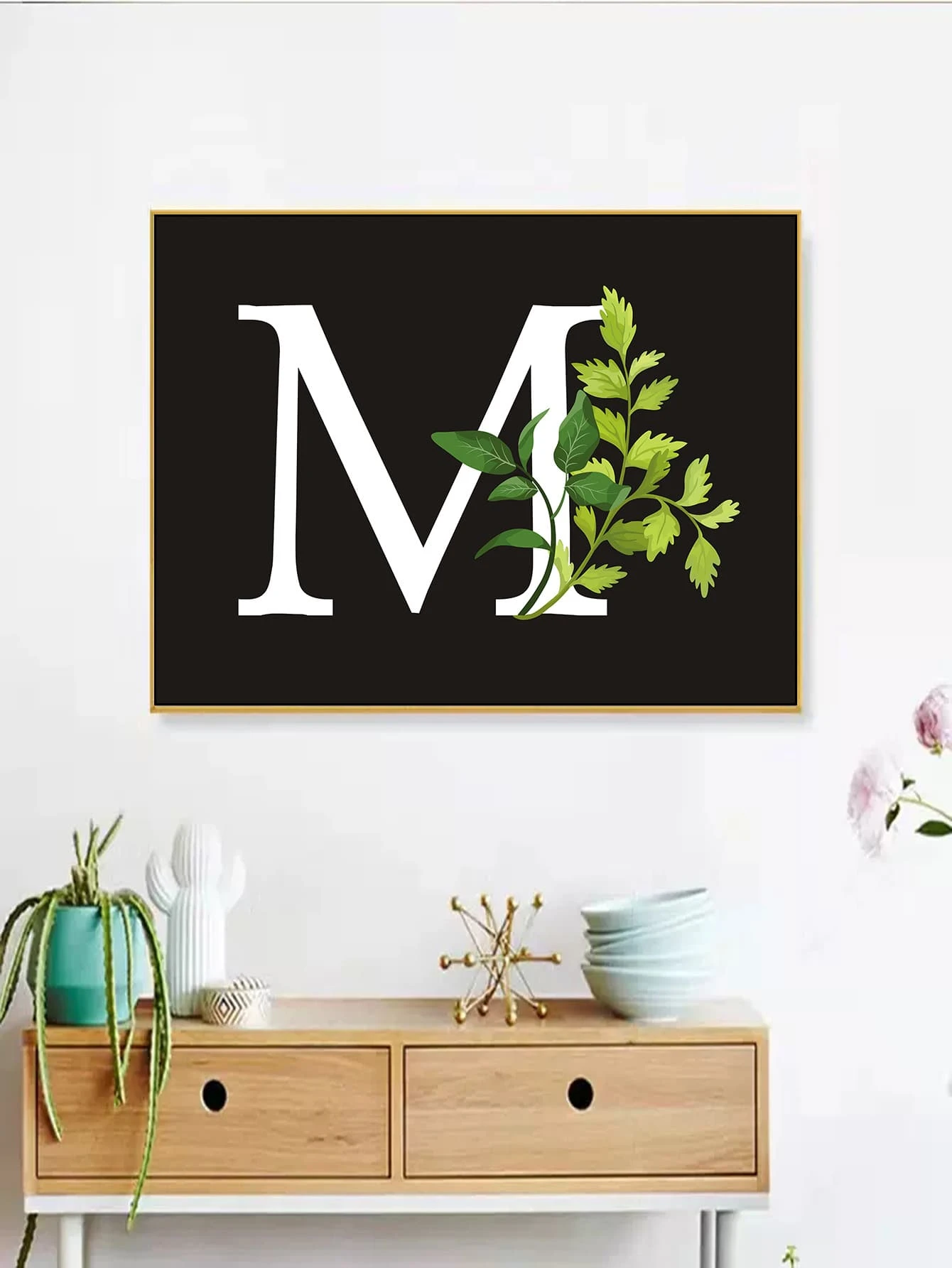 Letter Graphic DIY Diamond Painting Without Frame - Multicolor - View 1