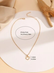 Mặt dây chuyền trái tim - Vàng - Xem 3