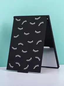 便携式折叠化妆镜带支架，1个睫毛图案长方形化妆镜，浴室镜，送给妈妈、妻子、姐妹、少女、朋友的礼物，Y2K风格化妆镜，桌面梳妆镜，客厅、卧室、浴室家居装饰，旅行用品，婚礼、派对、生日，送给爸爸妈妈、好朋友、老师的礼物，新年礼物，配饰，趣味礼物，便宜，圣诞礼物，化妆品，化妆工具，便宜货，礼物，送给女士的礼物，圣诞礼物