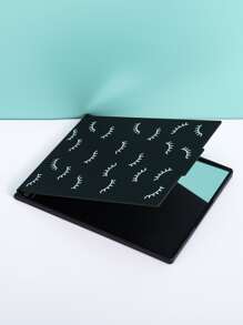 便携式折叠化妆镜带支架，1个睫毛图案长方形化妆镜，浴室镜，送给妈妈、妻子、姐妹、少女、朋友的礼物，Y2K风格化妆镜，桌面梳妆镜，客厅、卧室、浴室家居装饰，旅行用品，婚礼、派对、生日，送给爸爸妈妈、好朋友、老师的礼物，新年礼物，配饰，趣味礼物，便宜，圣诞礼物，化妆品，化妆工具，便宜货，礼物，送给女士的礼物，圣诞礼物