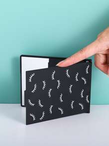 便携式折叠化妆镜带支架，1个睫毛图案长方形化妆镜，浴室镜，送给妈妈、妻子、姐妹、少女、朋友的礼物，Y2K风格化妆镜，桌面梳妆镜，客厅、卧室、浴室家居装饰，旅行用品，婚礼、派对、生日，送给爸爸妈妈、好朋友、老师的礼物，新年礼物，配饰，趣味礼物，便宜，圣诞礼物，化妆品，化妆工具，便宜货，礼物，送给女士的礼物，圣诞礼物