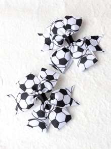 2 cái Bé Gái Mới Biết Đi Bóng Đá In Nơ Trang Trí Tóc Kẹp - Nhiều màu - Xem 2