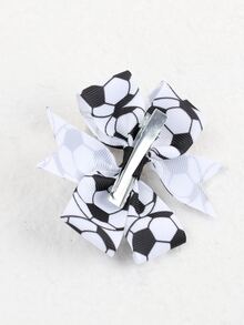 2 cái Bé Gái Mới Biết Đi Bóng Đá In Nơ Trang Trí Tóc Kẹp - Nhiều màu - Xem 3