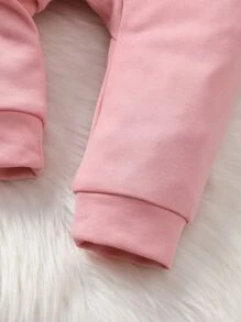 Baby Ruffle Trim Bow Front 2 In 1 Jumpsuit - Multicolor - View 6