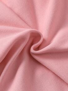 Baby Ruffle Trim Bow Front 2 In 1 Jumpsuit - Multicolor - View 7