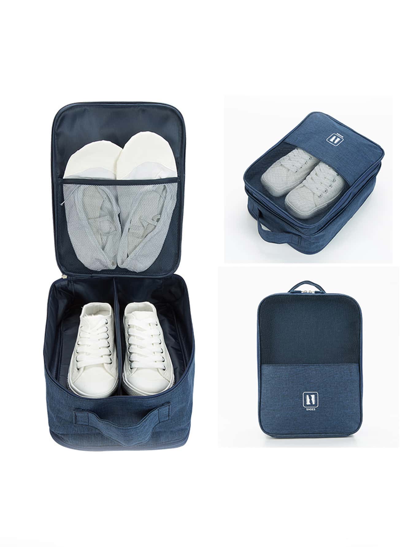 1 pieza Bolsa de almacenaje de zapatos portátil - Azul - Ver 1