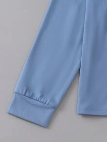 Boys Letter Graphic Colourblock PJ Set - Blue and White - View 4