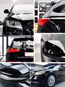 30cm*100cm de coche Película Pegatina - Negro - Ver 7