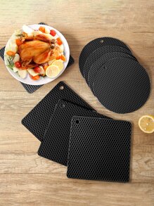 1pc silicone ngẫu nhiên Potholder - màu đen - Xem 2
