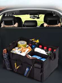 Multifunctional Car Storage Box - Black - View 2
