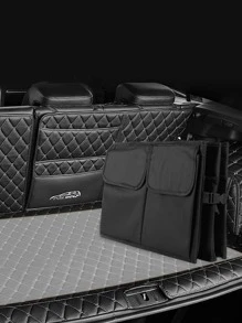 Multifunctional Car Storage Box - Black - View 5