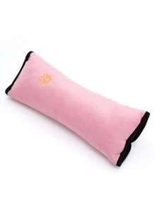 1入組長毛絨汽車座椅皮帶枕頭 - 粉色 - 查看 2