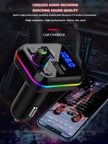 1入組多功能車載充電器 - 黑色 - 查看 8