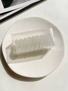 9 cái dây cuộn dây Buộc tóc - trắng - Xem 5