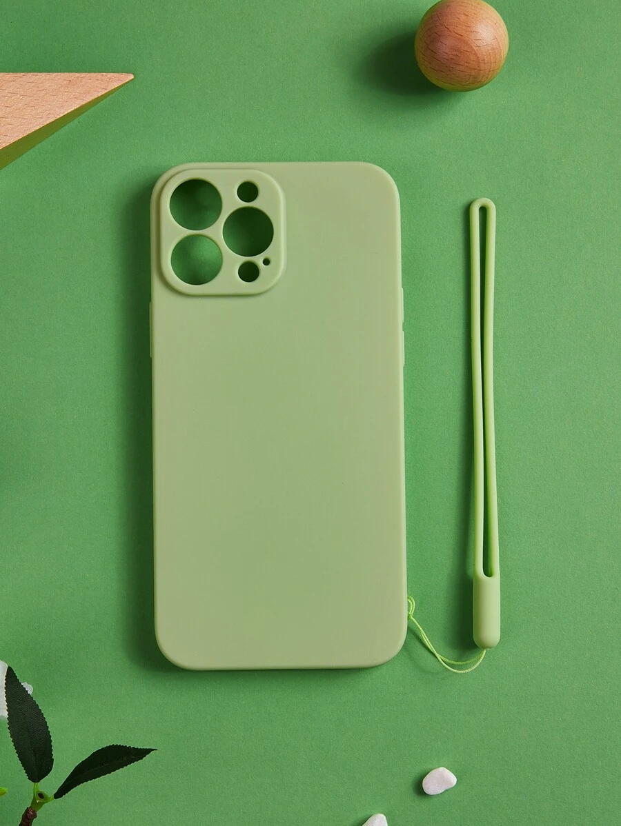 Vỏ điện thoại thông thường có dây buộc - màu xanh lá - Xem 1