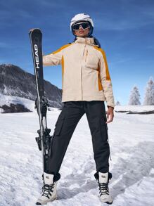 3 In 1 Waterproof Hooded Sports Jacket & Detachable Polar Fleece Liner - Multicolor - View 4