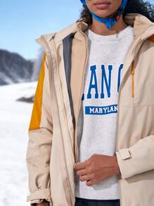 3 In 1 Waterproof Hooded Sports Jacket & Detachable Polar Fleece Liner - Multicolor - View 5