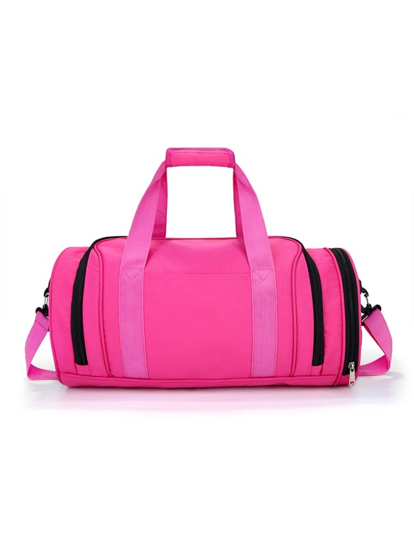 Men Neon Pink Duffel Bag SHEIN USA