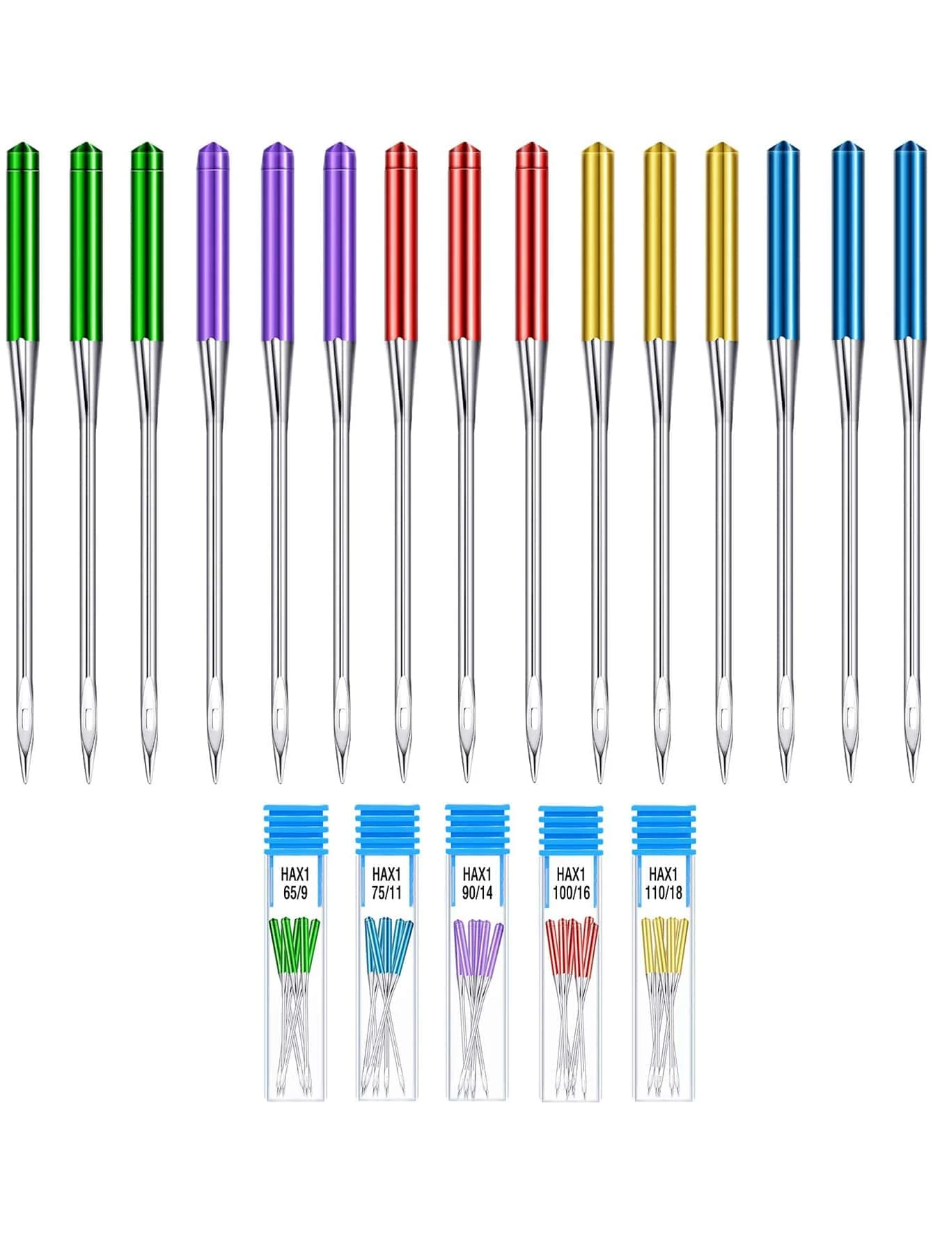 15 piezas Set Aguja de coser de acero inoxidable - Multicolor - Ver 1