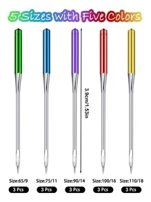 15 piezas Set Aguja de coser de acero inoxidable - Multicolor - Ver 6