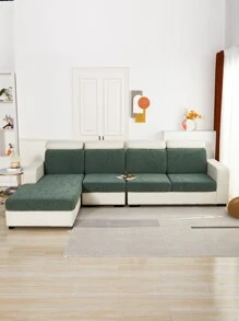 1pc Jacquard Ghế sofa căng da bọc đệm - màu xanh lá - Xem 4