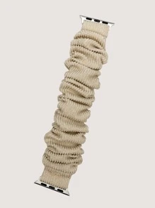 Scrunchie Design Watchband Compatible With Apple Watch - Beige - View 2