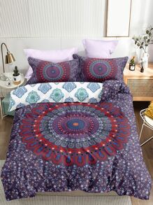 Set colcha sin relleno con patrón de mándala - Multicolor - Ver 1