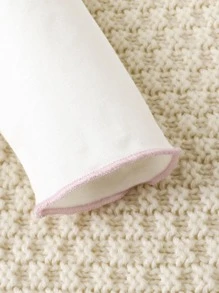 Baby Cartoon And Letter Graphic Tee & Gingham Trousers - Multicolor - View 8