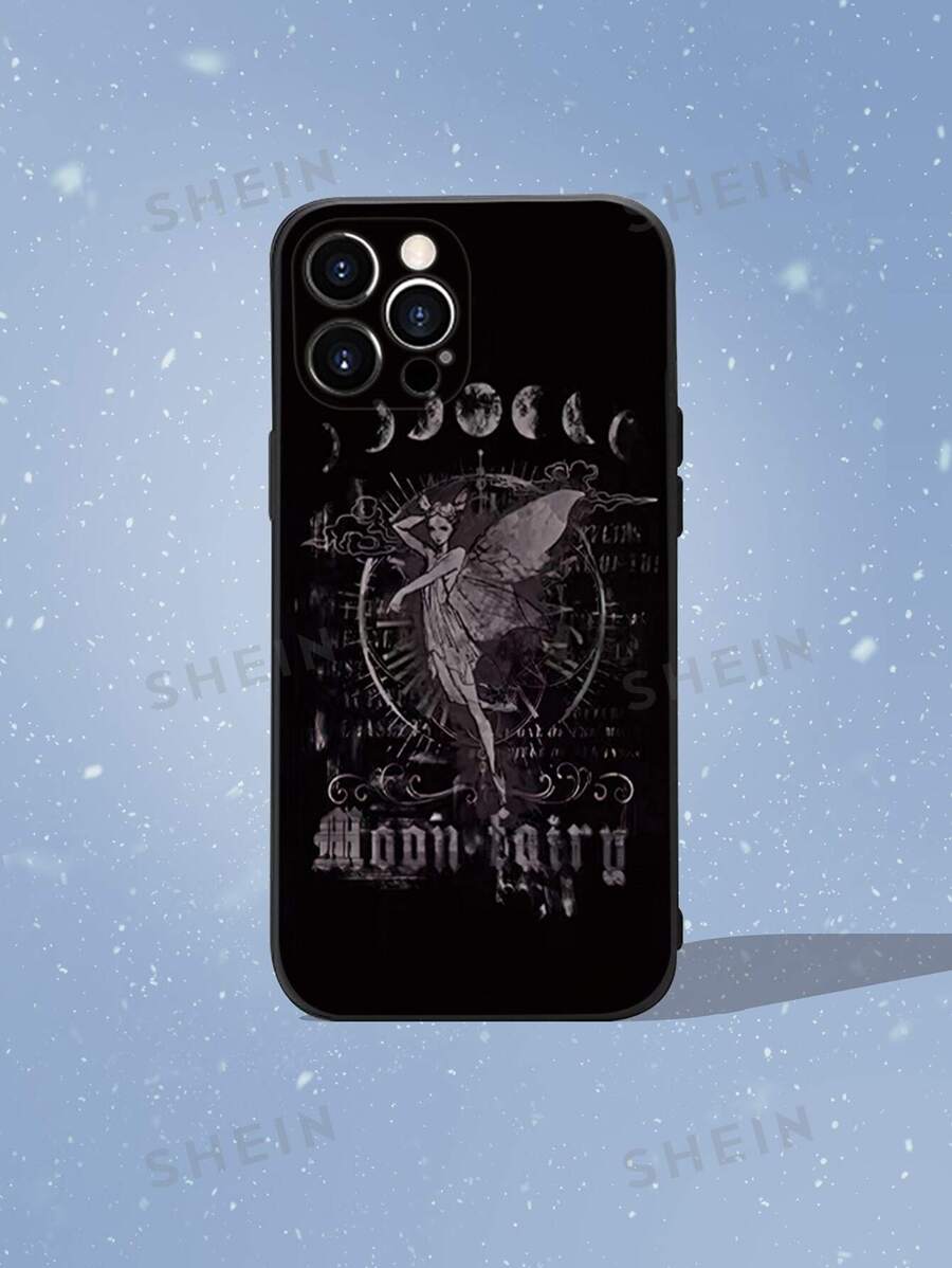 ROMWE Funda para móvil con patrón de niña de dibujos animados - Multicolor - Ver 1