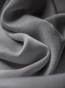 Grey Single Panel Curtain, Modern Polyester Pom Pom Trim Single Panel Blackout Curtain For Bedroom And Living Room - Grey - View 5