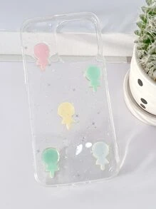 Lollipop Decor Clear Phone Case - Clear - View 2