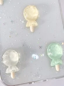 Lollipop Decor Clear Phone Case - Clear - View 3