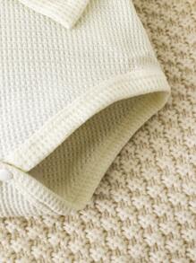 Bebé Body ribete con fruncido con botón con cinturón - Albaricoque - Ver 6