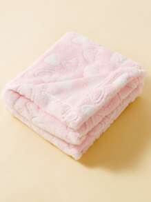 1pc Heart-Shaped Infant Plush Swaddle Blanket Love Valentine