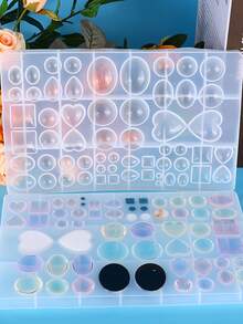 1pc Gemstone Design DIY Silicone Mold - White - View 2