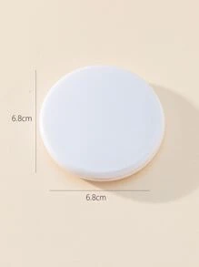 Foldable Pocket Makeup Mirror, 1pc Plain Round Double-Sided Compact Cosmetic Mirror, Desktop Mirror, Portable Travel Mirror For Women & Girl, Gift For Women Mom Wife Sister Teen Girl Friend,Makeup,Cheap,Room Decor,Vanity,Travel,Bedroom,Makeup Accessories,Mirror,Vanity Mirror - White - View 5