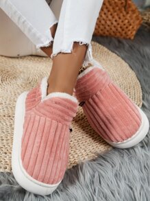 Botas de Estar en Casa con diseño de etiqueta con letra - Rosa coral - Ver 5