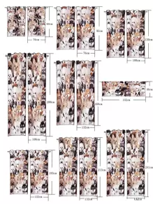 Dog Pattern Single Panel Curtain - Multicolor - View 3