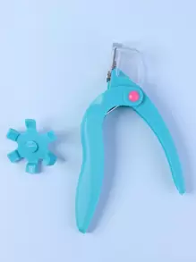 1pc Blue Nail Clipper, Adjustable Stainless Steel Nail Tip Cutter, Artificial Fake Nail Trimmer For False Nail Art Manicure Project, For Salon Home Nail Art Beauty Design Diy - Blue - View 2