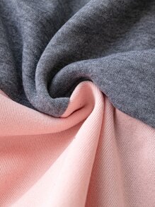 EMERY ROSE Sudadera con capucha y cremallera para mujer talla grande con cordón de contraste