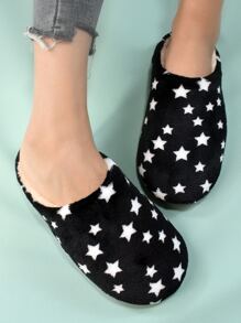 Black Soft-sole Slippers - Black - View 2