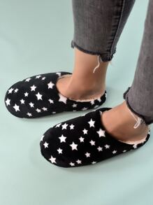 Black Soft-sole Slippers - Black - View 4