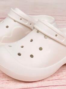 pueenb Zuecos con abertura - Blanco - Ver 4